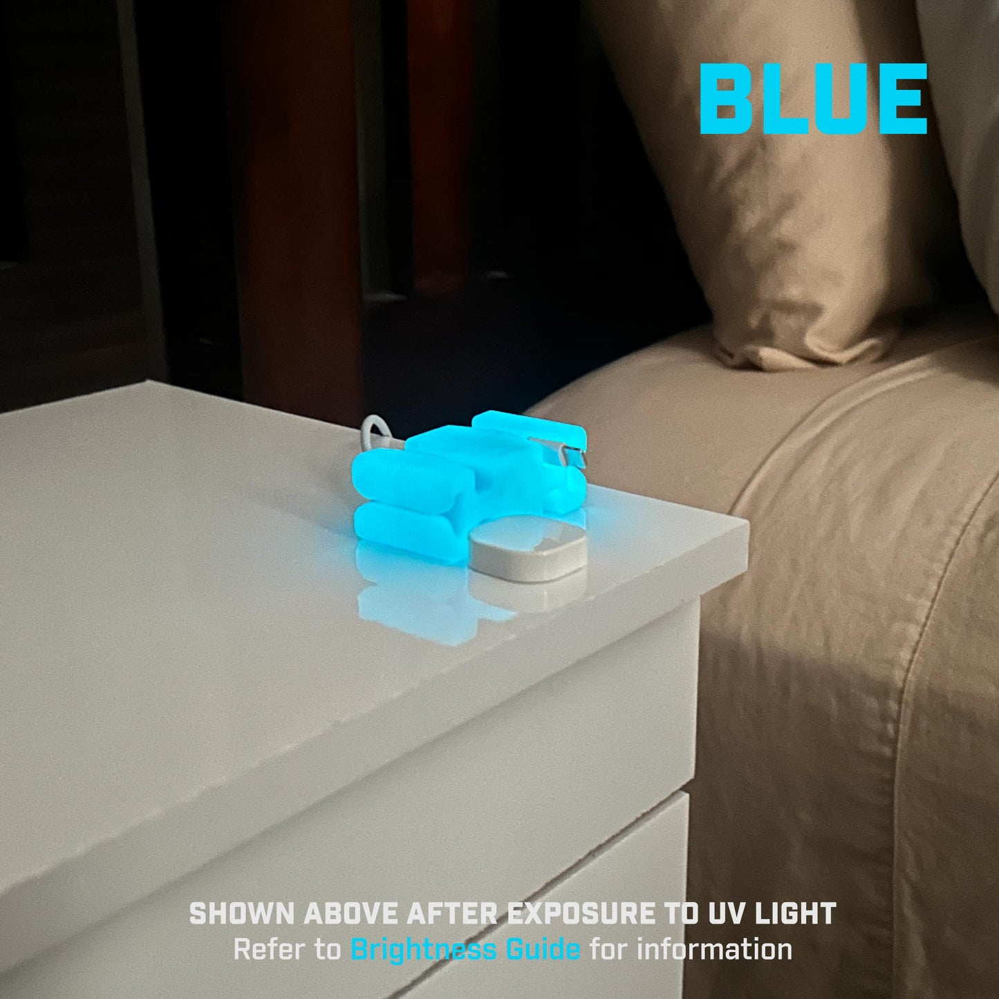 GlowBrick - Weighted Silicone Cord Holder for Nightstand. Traveling Cable Wrap, Phone Accessory, Stocking Stuffer