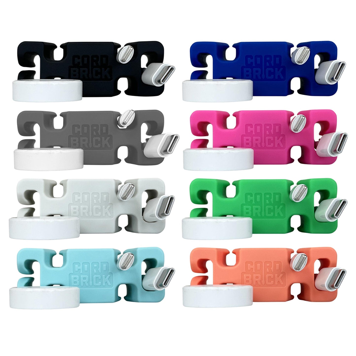CordBrick® Weighted Cord Holder & Travel Cable Wrap. Stocking Stuffer & Phone Accessory