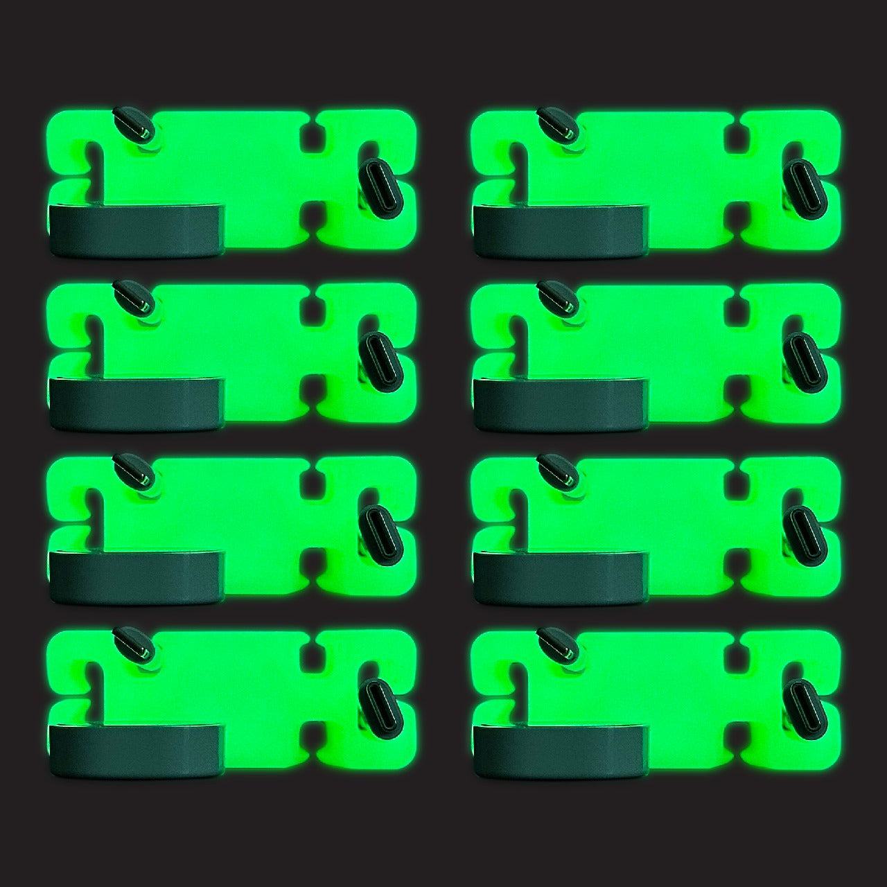 CordBrick GLOW MultiPacks - Glowing Weighted Cord Holder, Cable Wrap, Phone Accessory & Stocking Stuffer