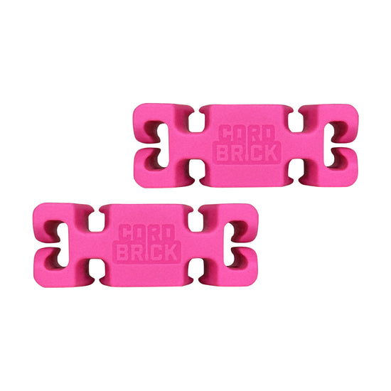 Two CordBricks in Pink - weighted cord holders. 