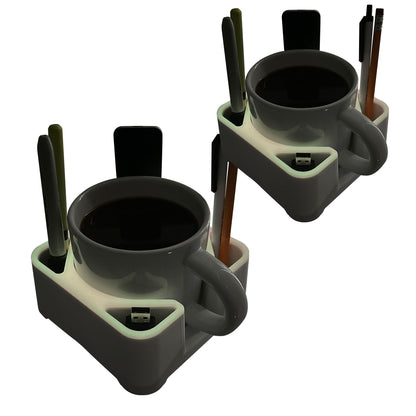 MugBrick™ Silicone Mug/Drink Holder & Desk Organizer. For Bed, Couch, Office, Car