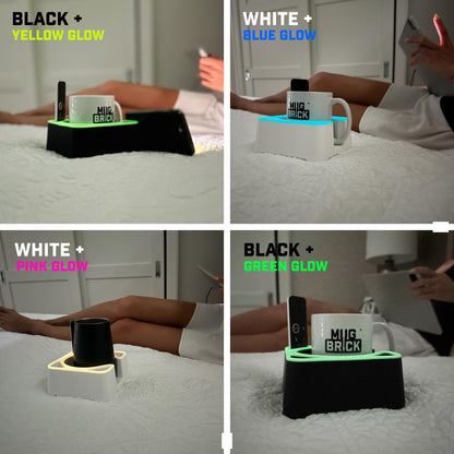 MugBrick - Silicone Mug/Drink Holder & Desk Organizer. For Bed, Couch, Office, Car