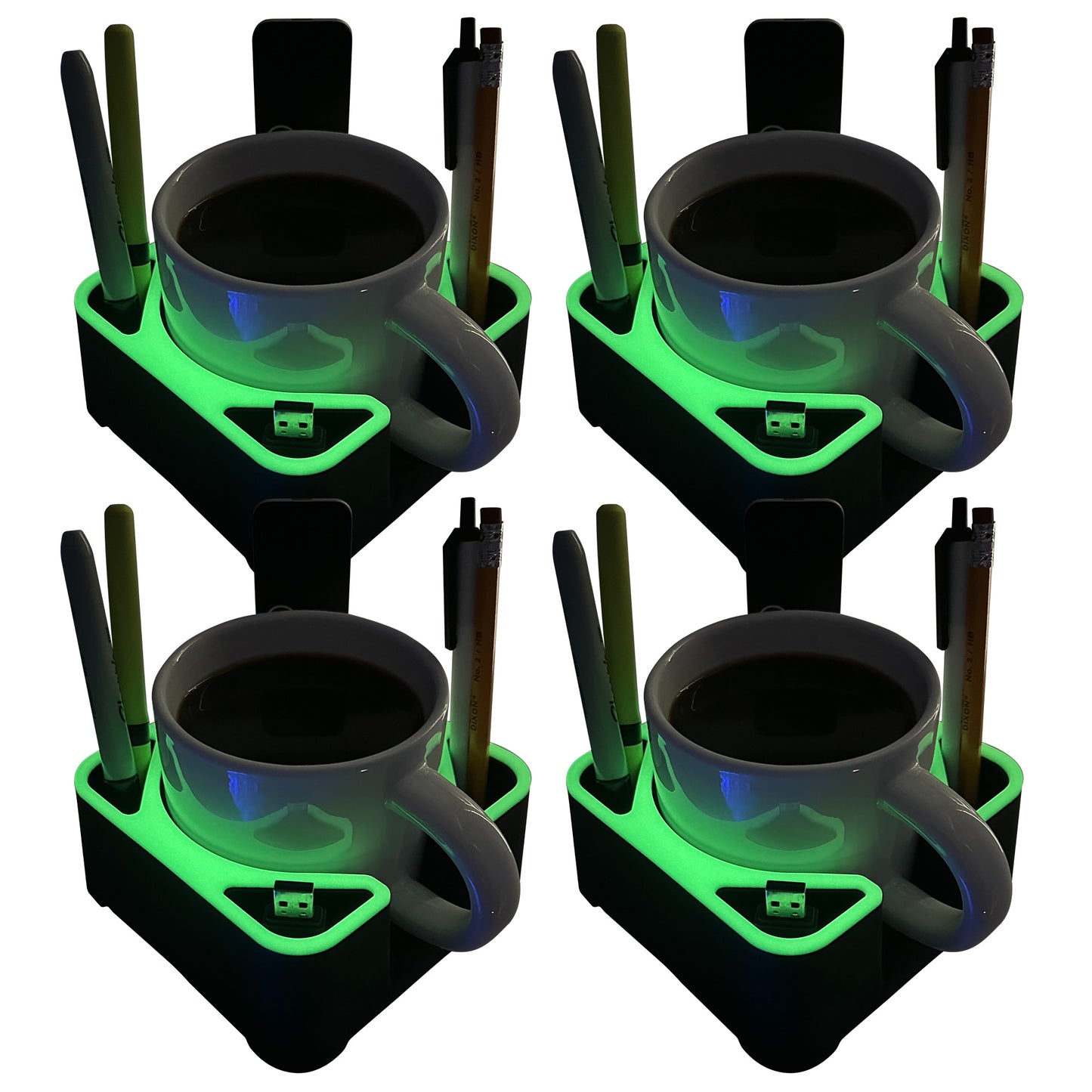 MugBrick™ Silicone Mug/Drink Holder & Desk Organizer. For Bed, Couch, Office, Car