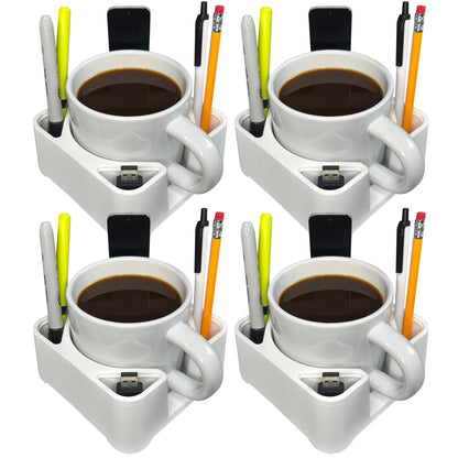 MugBrick™ Silicone Mug/Drink Holder & Desk Organizer. For Bed, Couch, Office, Car