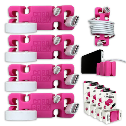 CordBrick® Weighted Cord Holder & Travel Cable Wrap. Stocking Stuffer & Phone Accessory