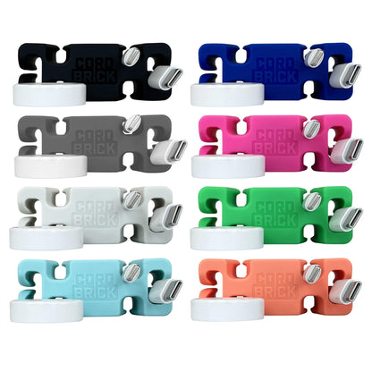 CordBrick® Weighted Cord Holder & Travel Cable Wrap. Stocking Stuffer & Phone Accessory