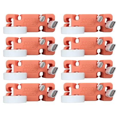 CordBrick® Weighted Cord Holder & Travel Cable Wrap. Stocking Stuffer & Phone Accessory