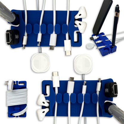 DeskBrick™ Weighted Cord Organizer, Cable Wrap, Phone Stand +Multiuse Gadget