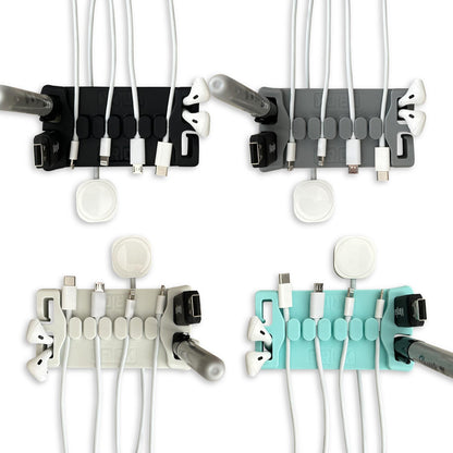 DeskBrick® Weighted Cord Organizer, Cable Wrap, Phone Stand +Multiuse Gadget