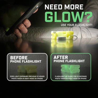 GlowBrick - Weighted Silicone Cord Holder for Nightstand. Traveling Cable Wrap, Phone Accessory, Stocking Stuffer