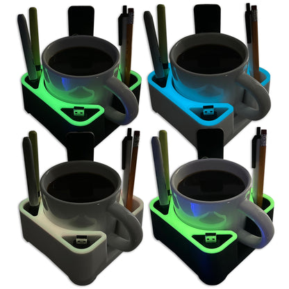 MugBrick™ Silicone Mug/Drink Holder & Desk Organizer. For Bed, Couch, Office, Car