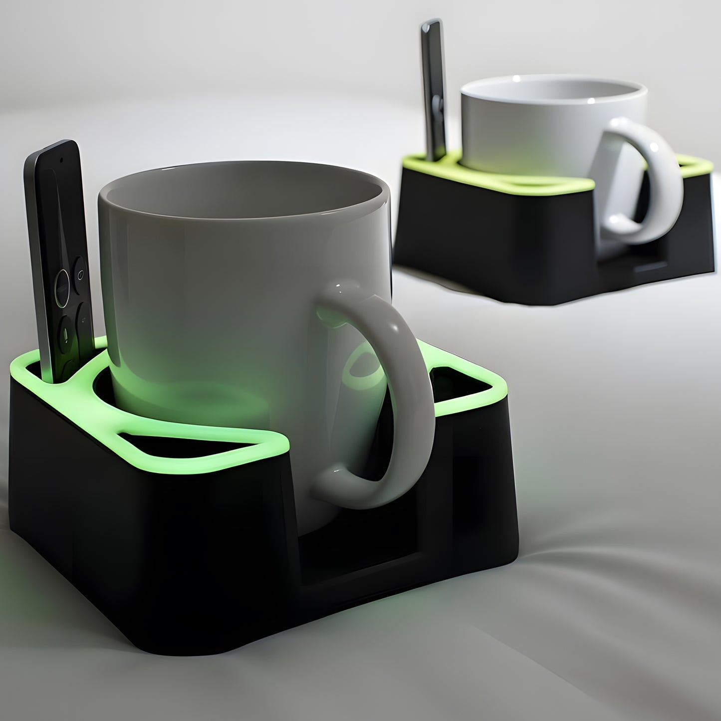 MugBrick™ Silicone Mug/Drink Holder & Desk Organizer. For Bed, Couch, Office, Car