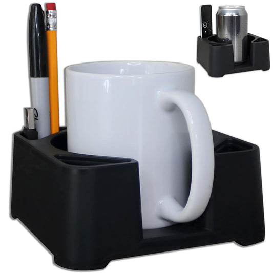 MugBrick™ Silicone Mug/Drink Holder & Desk Organizer. For Bed, Couch, Office, Car
