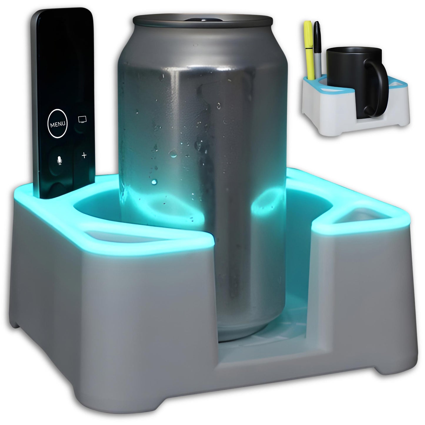 MugBrick™ Silicone Mug/Drink Holder & Desk Organizer. For Bed, Couch, Office, Car