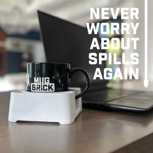 MugBrick™ Silicone Mug/Drink Holder & Desk Organizer. For Bed, Couch, Office, Car